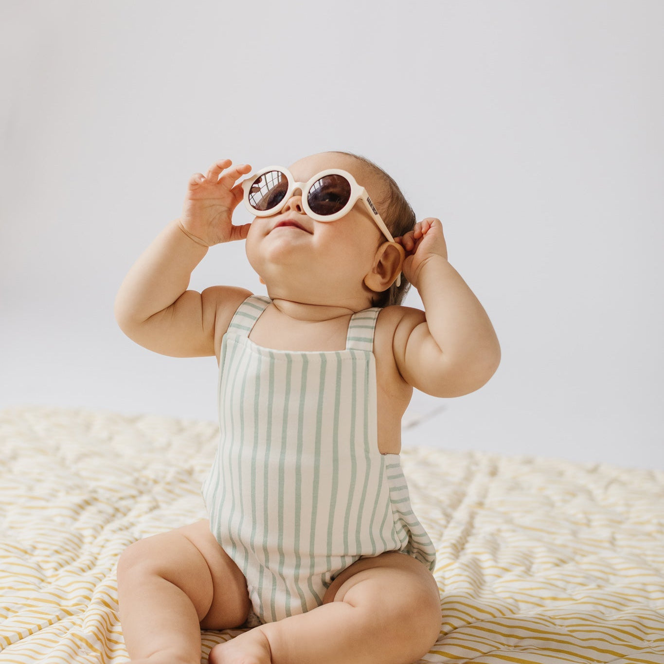 Criss-Cross One-Piece - Stripes Away Sea