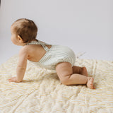 Criss-Cross One-Piece - Stripes Away Sea