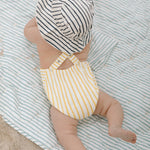Criss-Cross One-Piece - Stripes Away Marigold