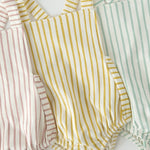 Criss-Cross One-Piece - Stripes Away Marigold