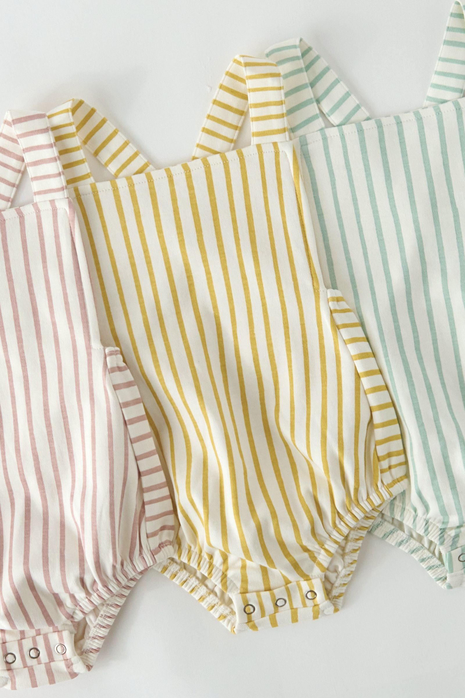 Criss-Cross One-Piece - Stripes Away Marigold