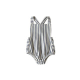 Criss-Cross One-Piece - Stripes Away Ink Blue