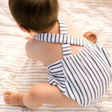 Criss-Cross One-Piece - Stripes Away Ink Blue