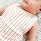 Criss-Cross One-Piece - Stripes Away Peony