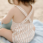 Criss-Cross One-Piece - Stripes Away Peony