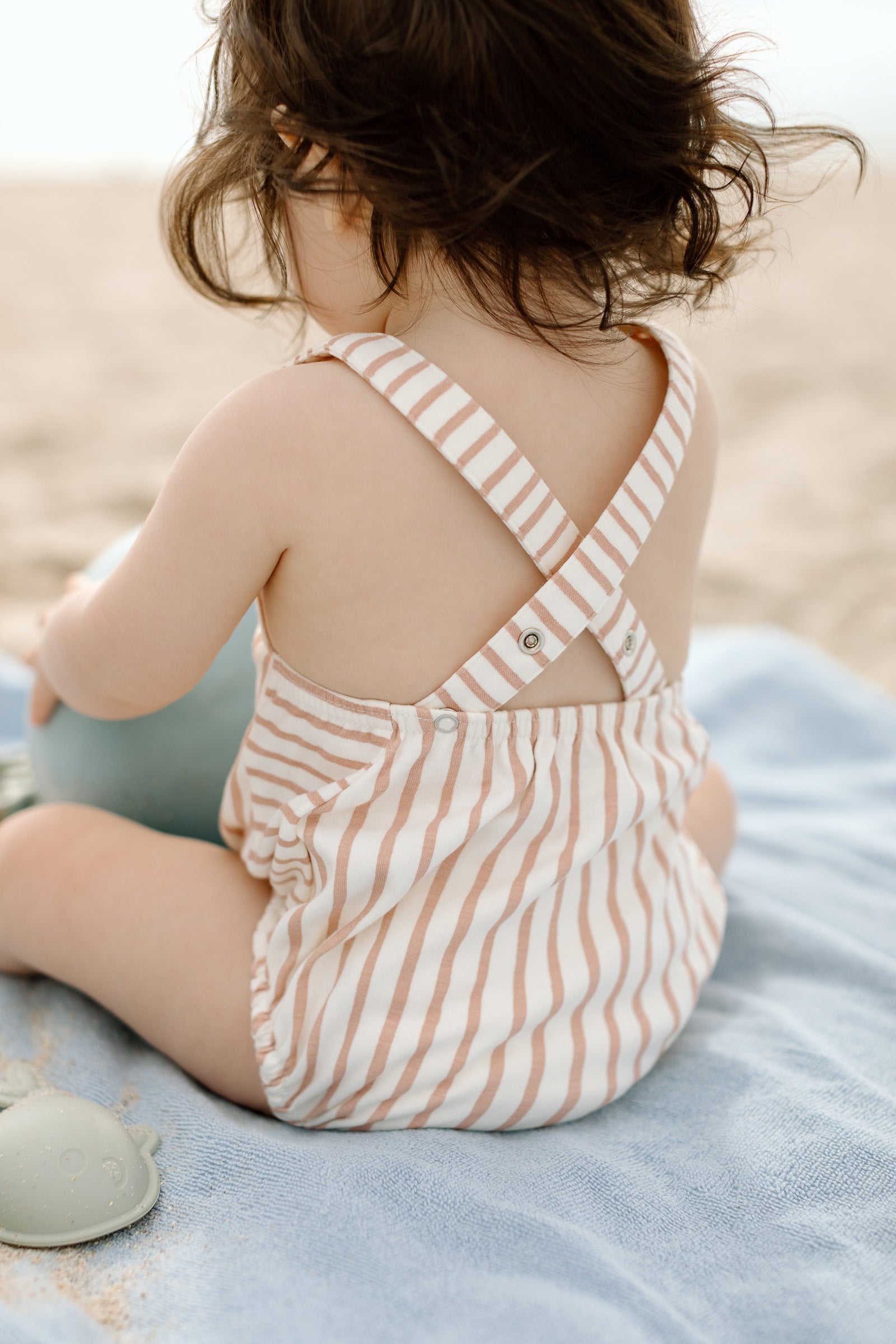 Criss-Cross One-Piece - Stripes Away Peony