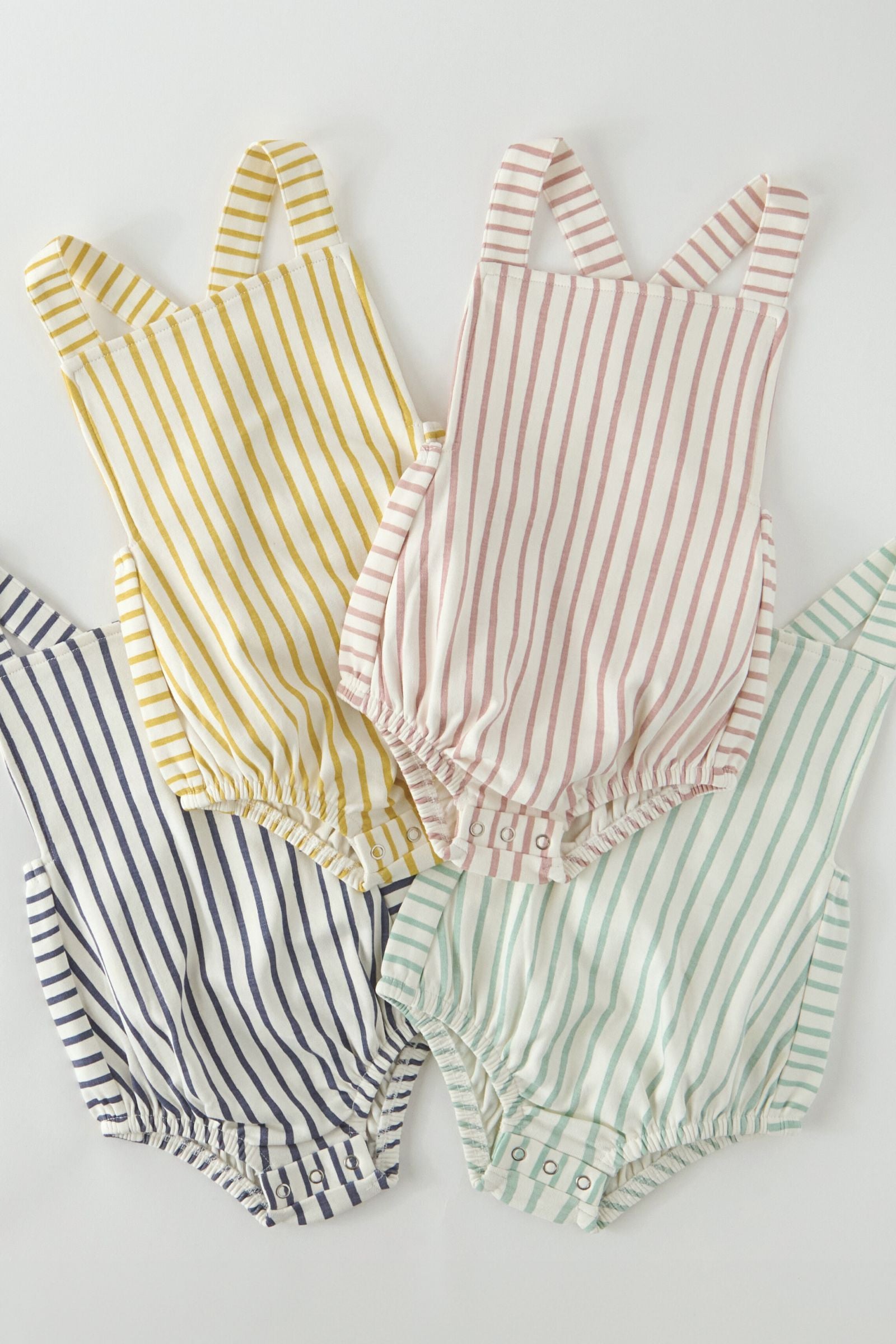 Criss-Cross One-Piece - Stripes Away Peony