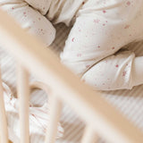 Striped Crib Sheet - Stripes Away Petal