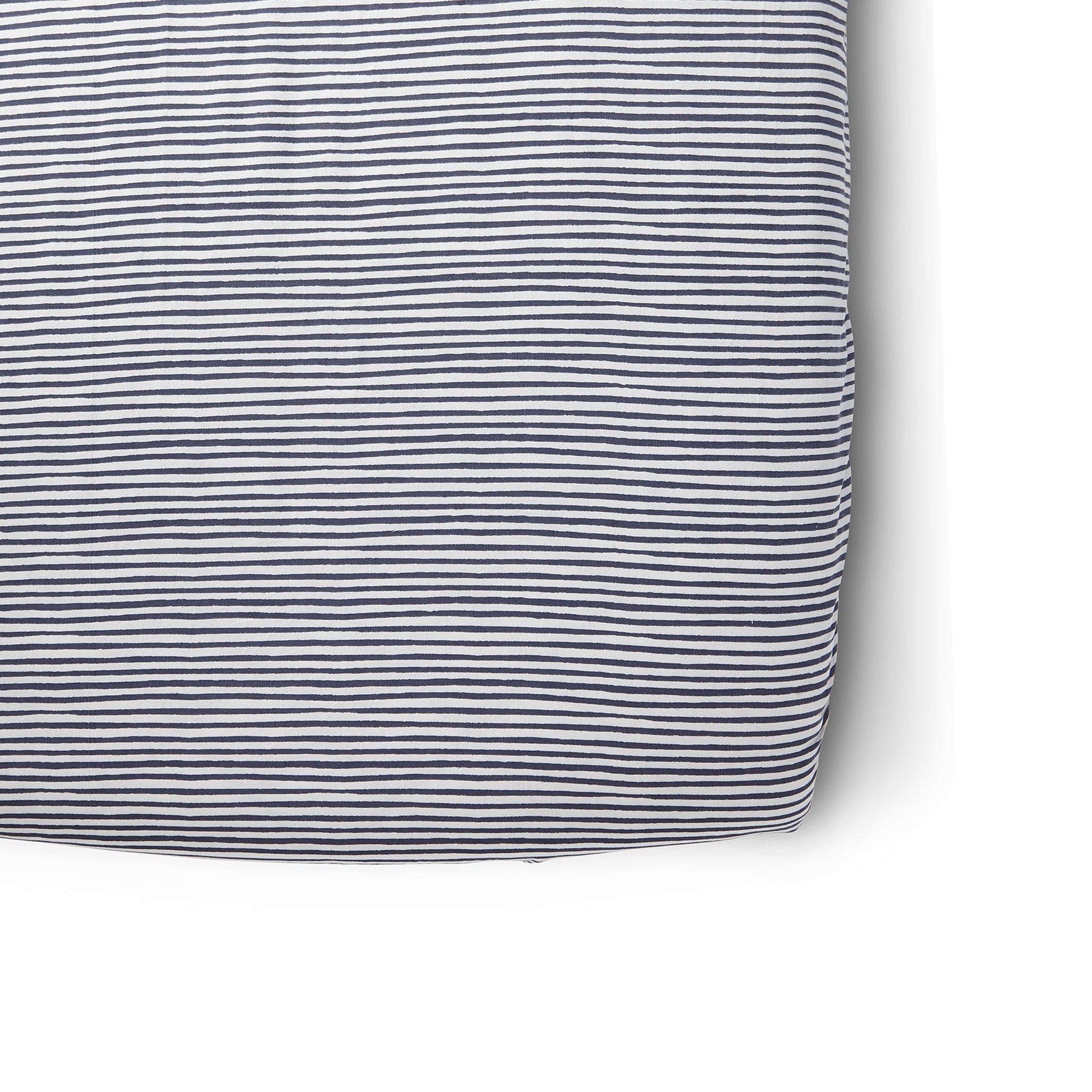Striped Crib Sheet - Stripes Away Ink Blue