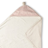 Striped Hooded Towel - Stripes Away Petal