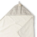 striped hooded towel stripes away pebble grey in neutrals pattern