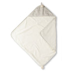 striped hooded towel stripes away pebble grey