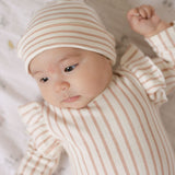 Sleeveless Ruffle One-Piece - Stripes Away Peony