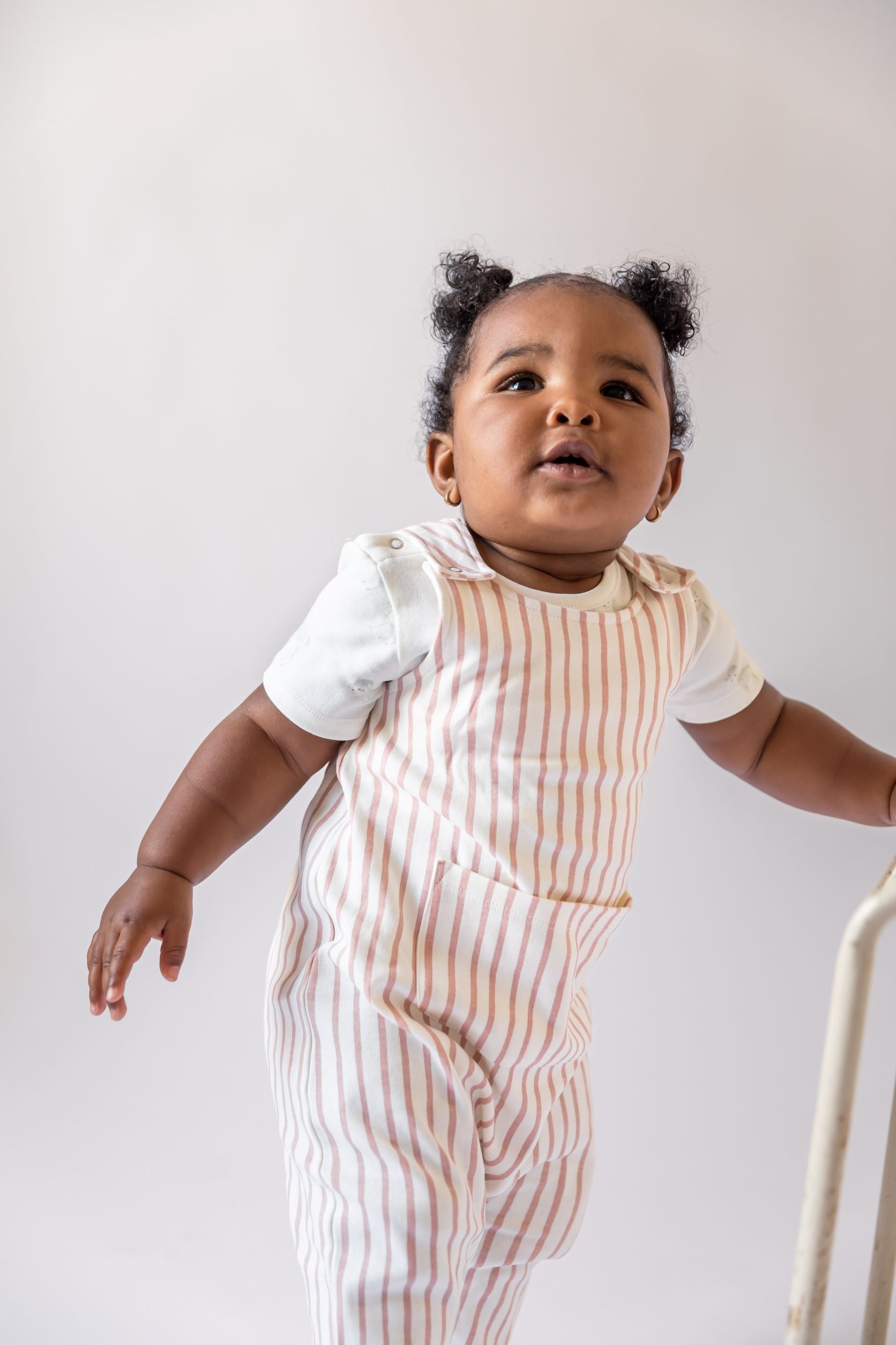 Overall - Stripes Away Peony