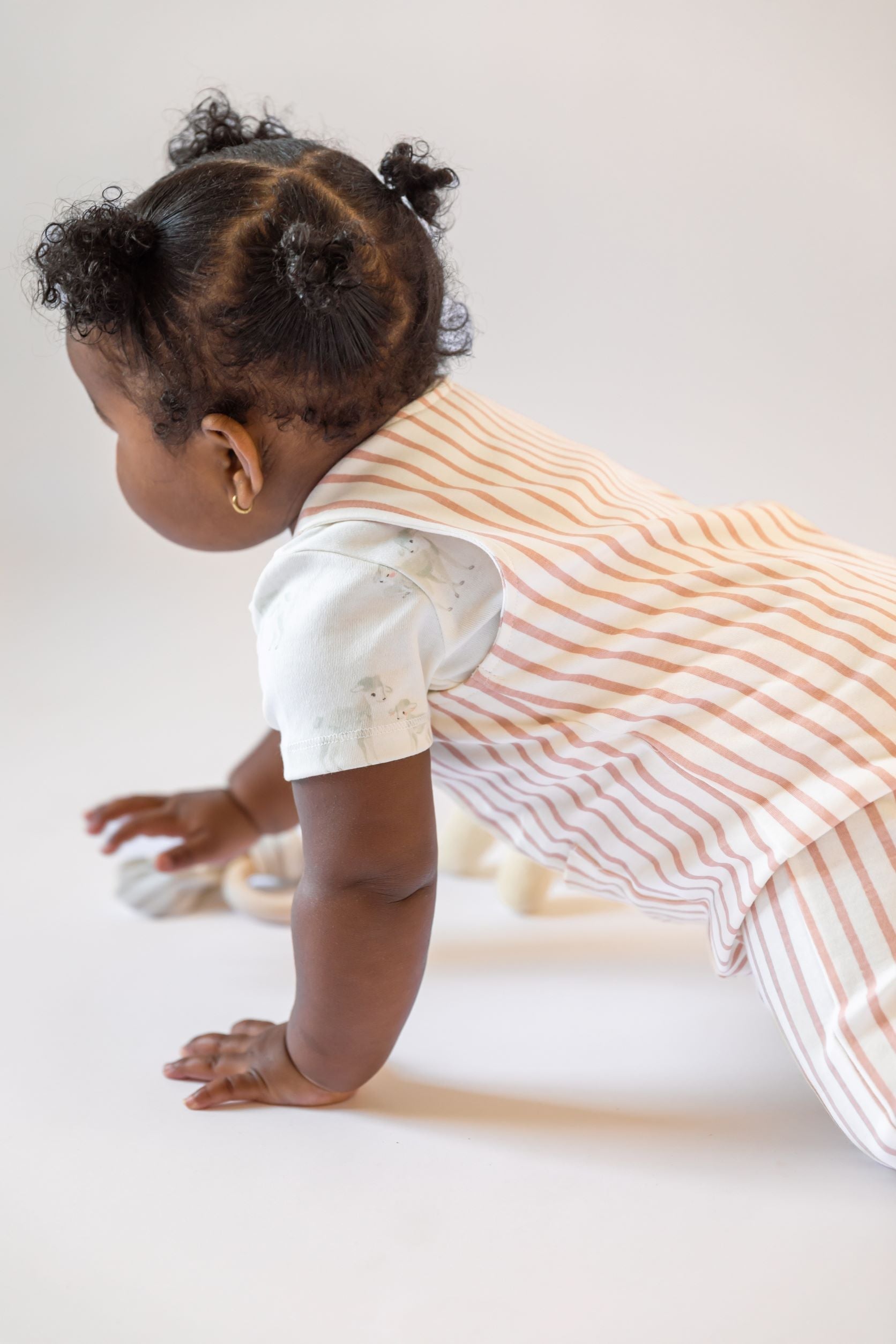 Overall - Stripes Away Peony