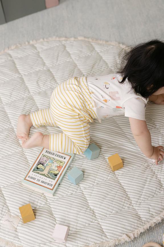 Harem Pant - Stripes Away Marigold