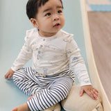 Harem Pant - Stripes Away Ink Blue