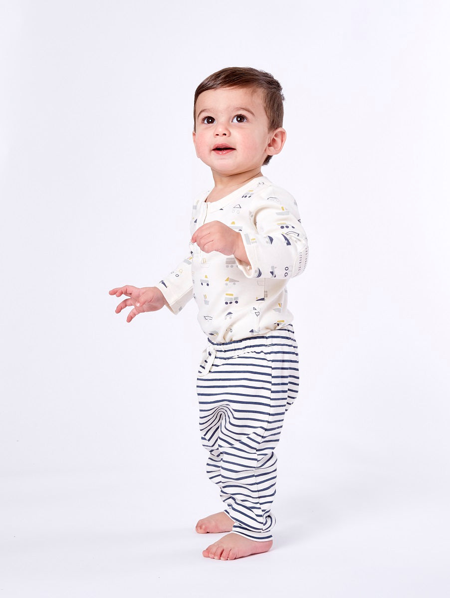 Harem Pant - Stripes Away Ink Blue