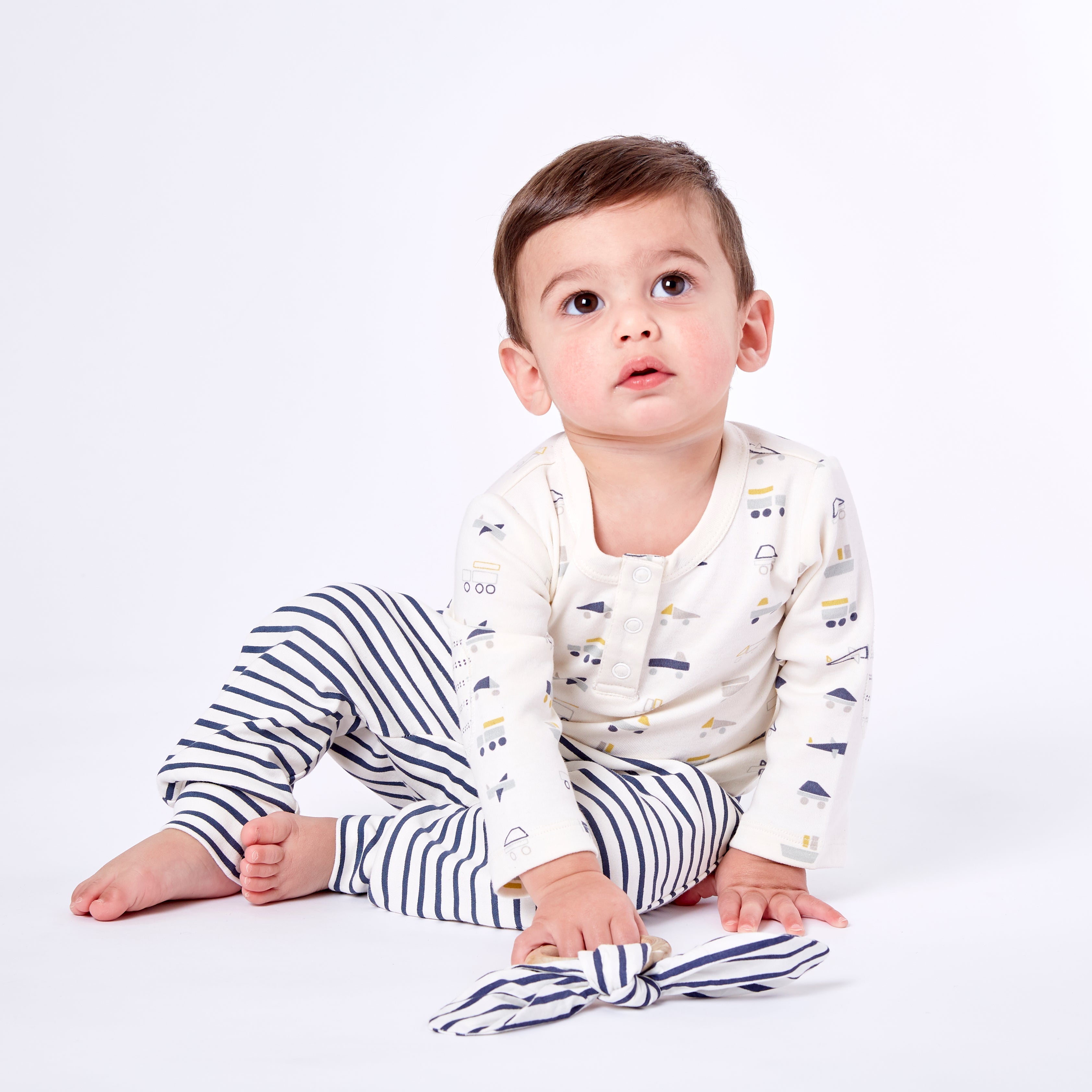 Harem Pant - Stripes Away Ink Blue