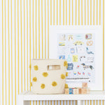 Chasing Paper X Pehr Wallpaper - Stripes Away Marigold