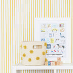 chasing paper x pehr wallpaper stripes away marigold