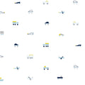 chasing paper x pehr wallpaper traffic jam in blues pattern