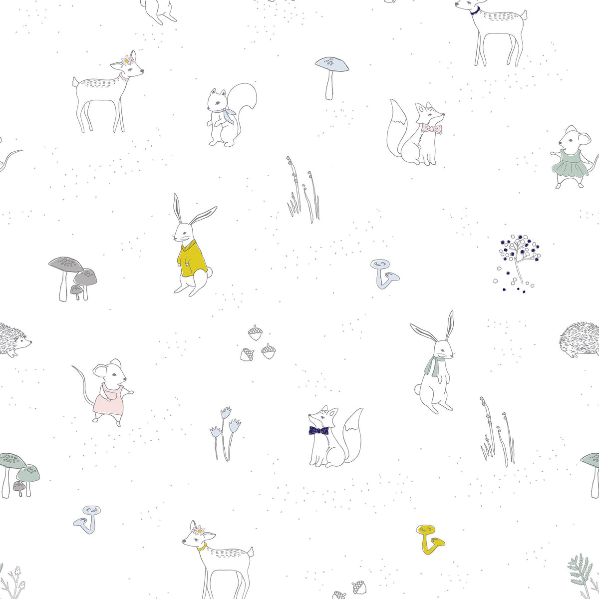 chasing paper x pehr wallpaper magical forest in multi pattern