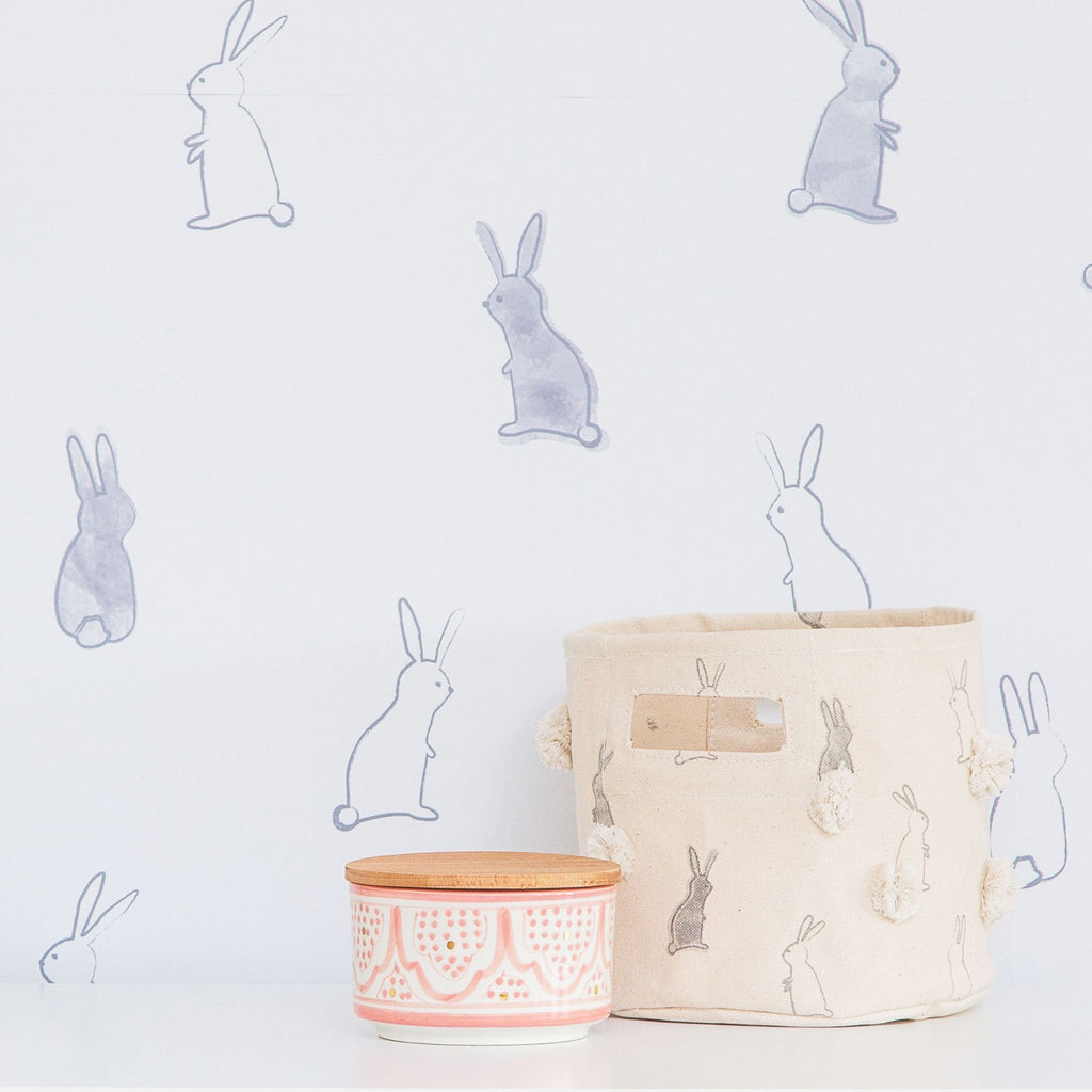 chasing paper x pehr wallpaper bunny hop
