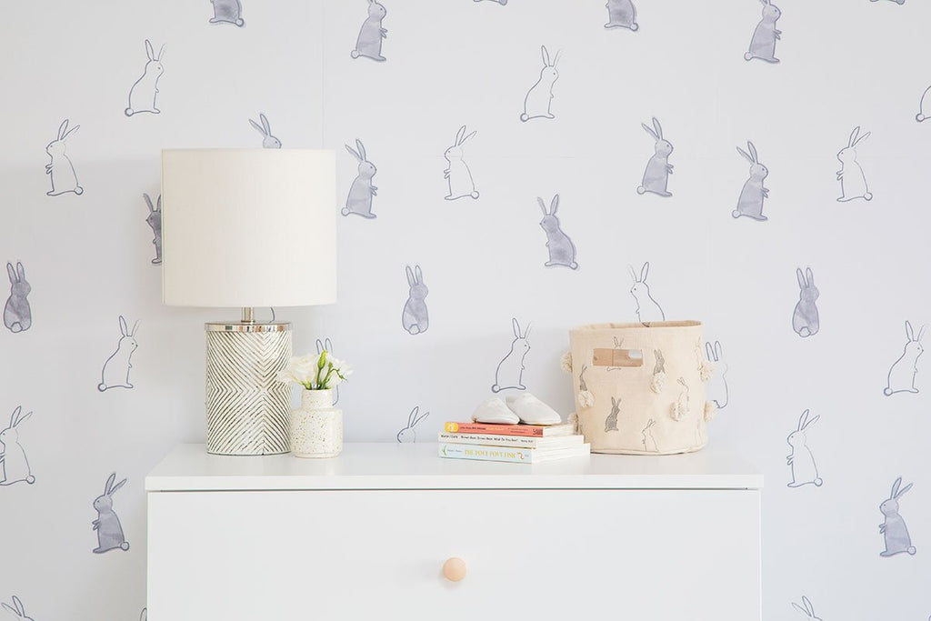 chasing paper x pehr wallpaper bunny hop