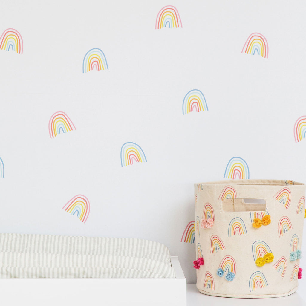 chasing paper x pehr wallpaper rainbows