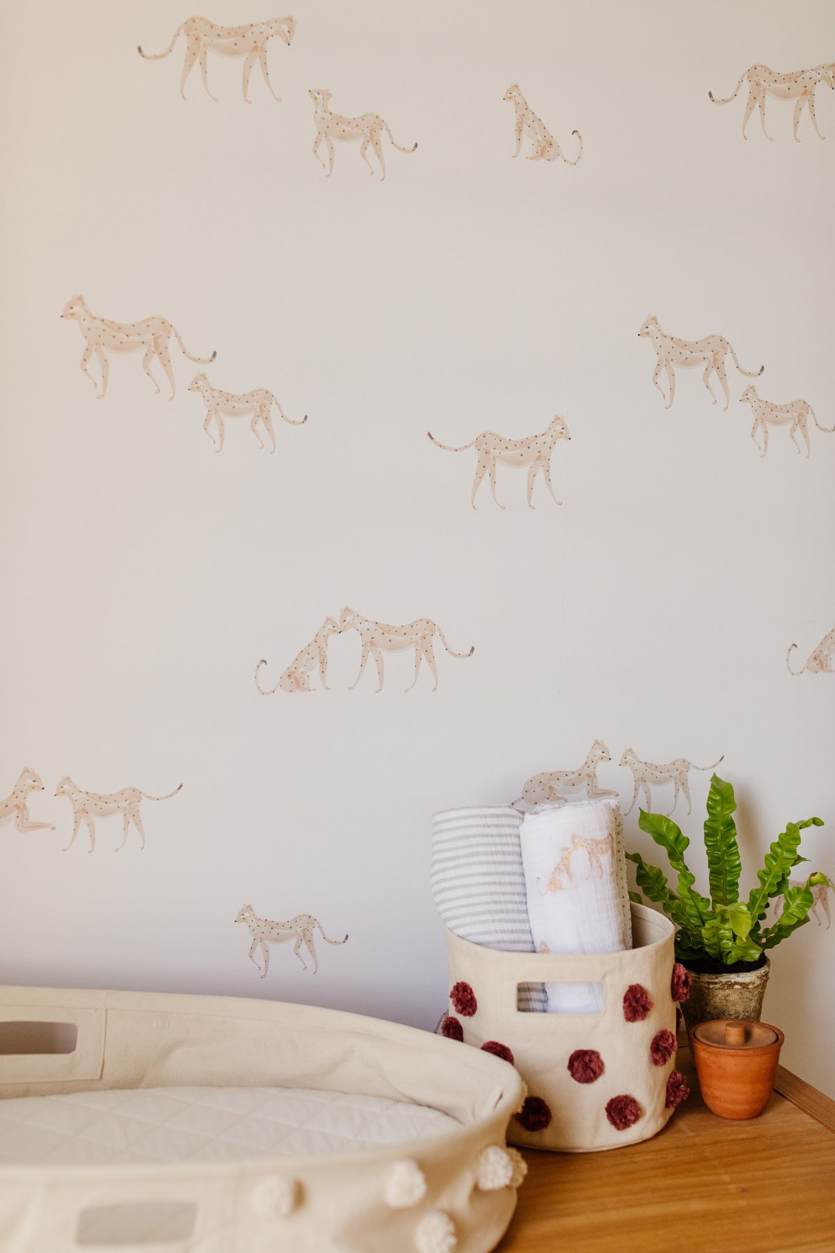 Chasing Paper X Pehr Wallpaper - Follow Me Cheetah