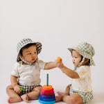 Short Sleeve Shoulder Snap One-Piece - Follow Me Elephant