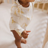 Shoulder Snap One-Piece - Follow Me Giraffe