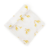 Organic Cotton Muslin Follow Me Swaddle - Follow Me Giraffe