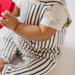 Short Sleeve Shoulder Snap One-Piece - Follow Me Whale