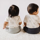 Short Sleeve Shoulder Snap One-Piece - Follow Me Whale