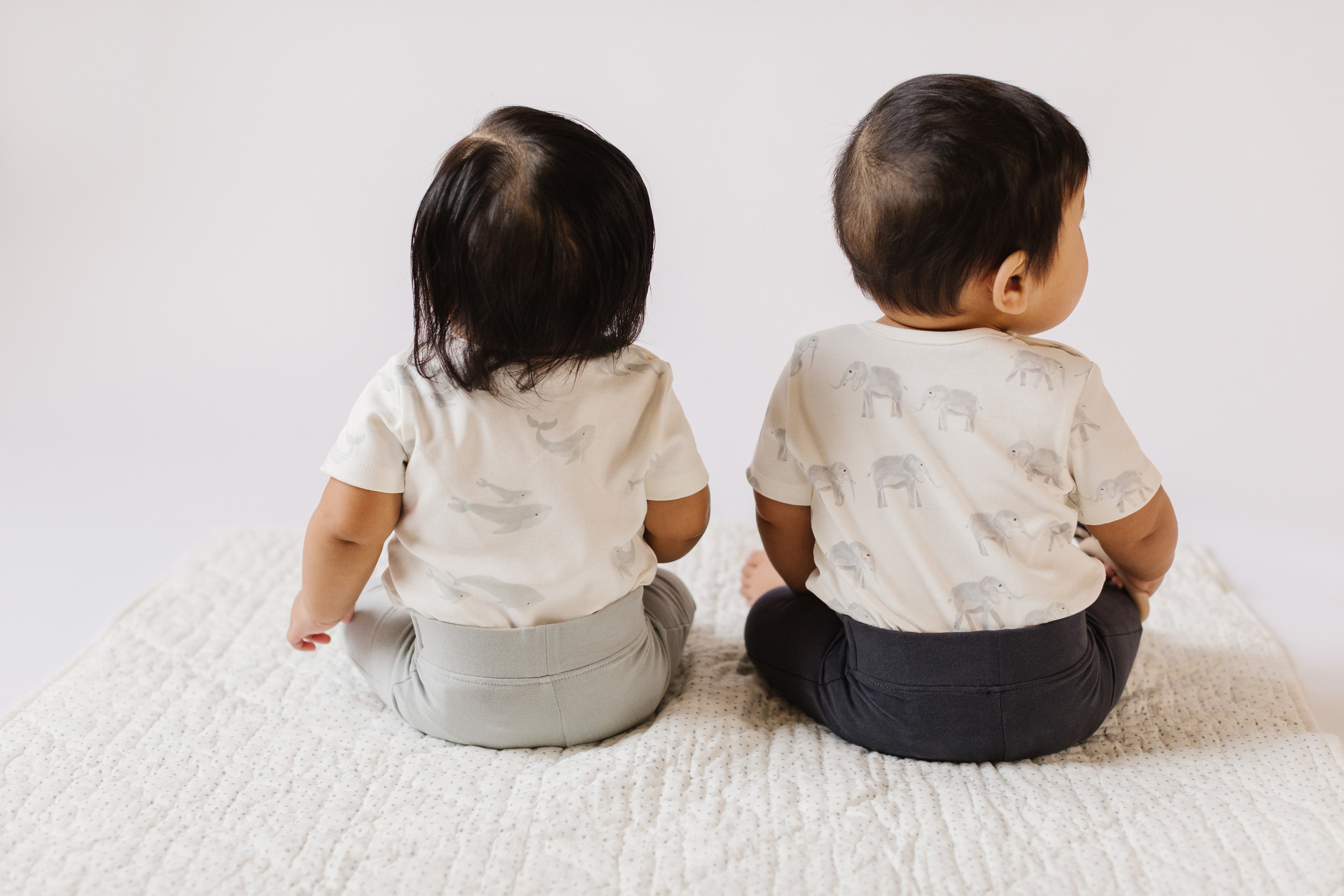 Short Sleeve Shoulder Snap One-Piece - Follow Me Whale