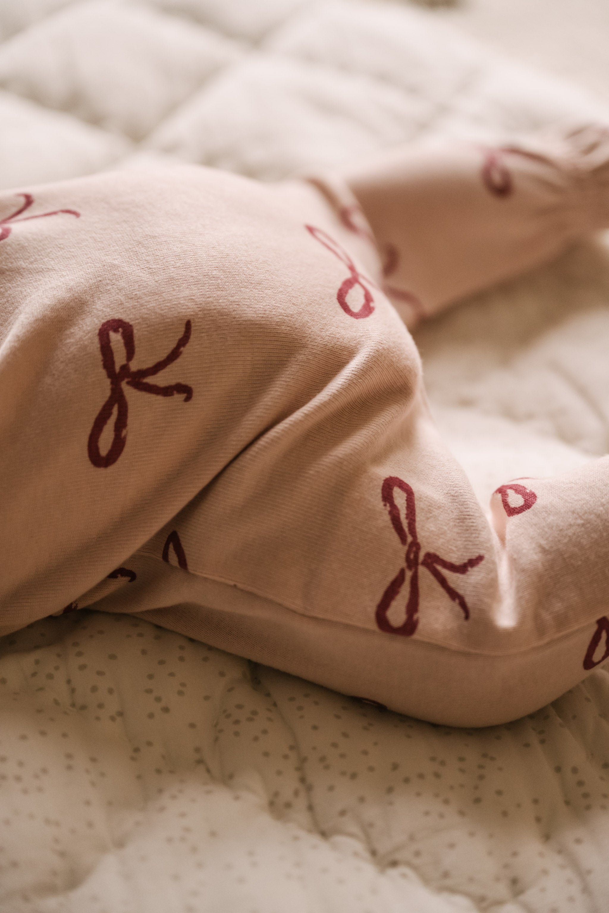 Pehr-Ribbed Baby Sleeper-With a Bow-5