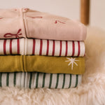 Pehr-Ribbed Baby Sleeper-Stripes Away Evergreen-7