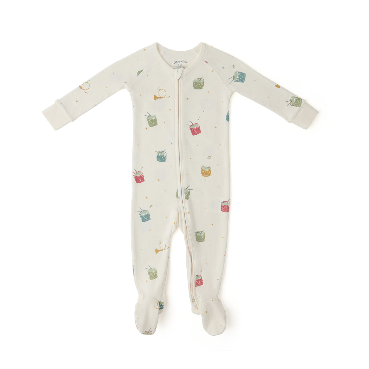 Ribbed Baby Sleeper - Little Drummer- Front