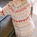 Pehr-Ribbed Baby Footless Sleeper-Fair Isle-3
