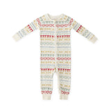 Pehr-Ribbed Baby Footless Sleeper-Fair Isle-1