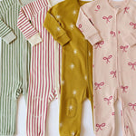 Pehr-Ribbed Kids Pajama-With a Bow-3