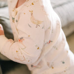 Pehr-Ribbed Baby Footless Sleeper-Partridge in a Pehr Tree-4