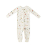 Pehr-Ribbed Baby Footless Sleeper-Partridge in a Pehr Tree-1