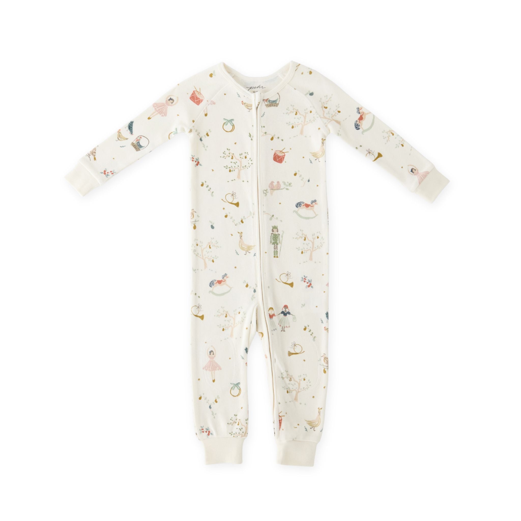 Pehr-Ribbed Baby Footless Sleeper-Partridge in a Pehr Tree-1