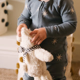 Pehr-Ribbed Baby Footless Sleeper-Starry Midnight-3
