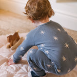 Pehr-Ribbed Baby Footless Sleeper-Starry Midnight-8