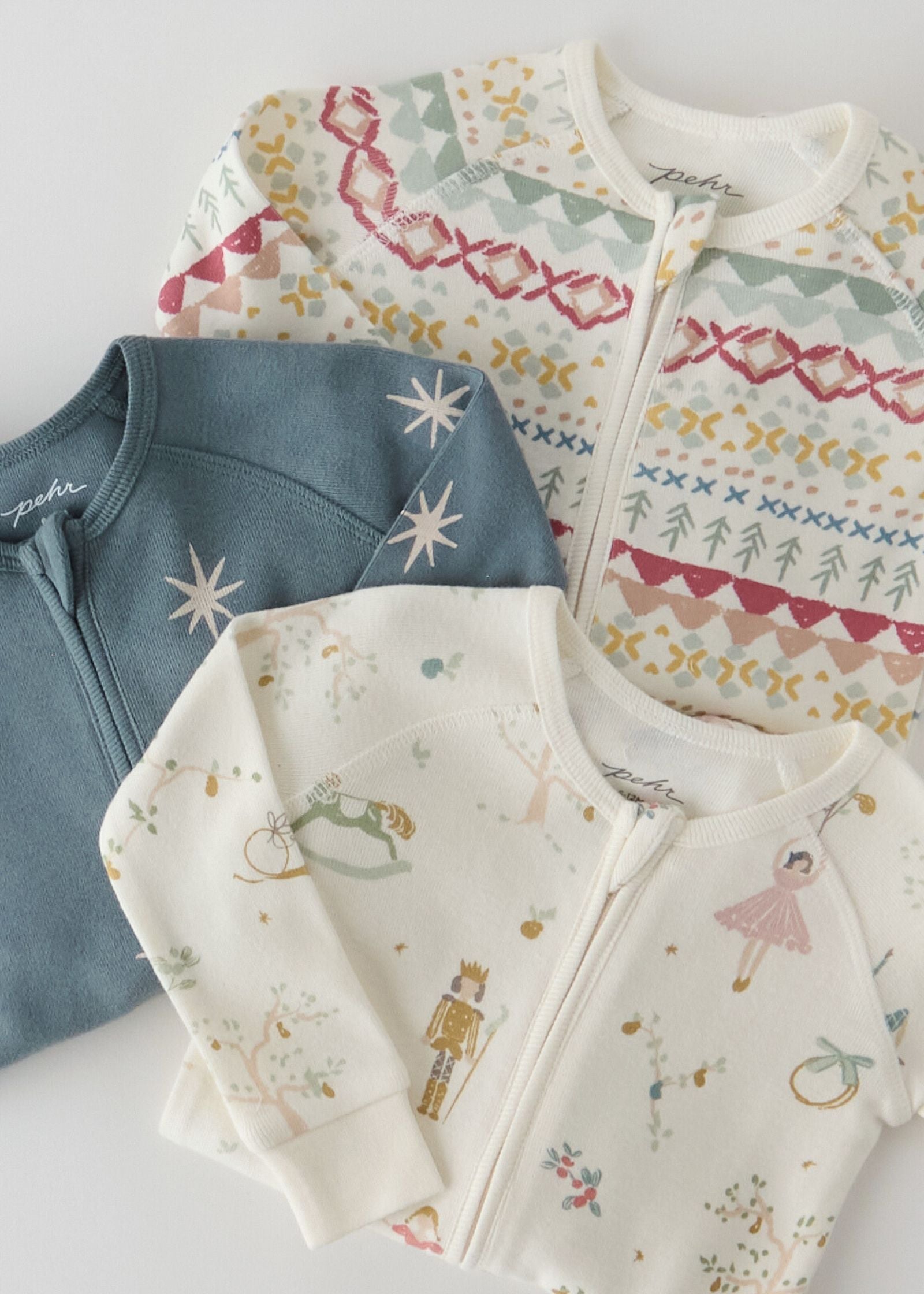 Pehr-Ribbed Baby Footless Sleeper-Starry Midnight-9