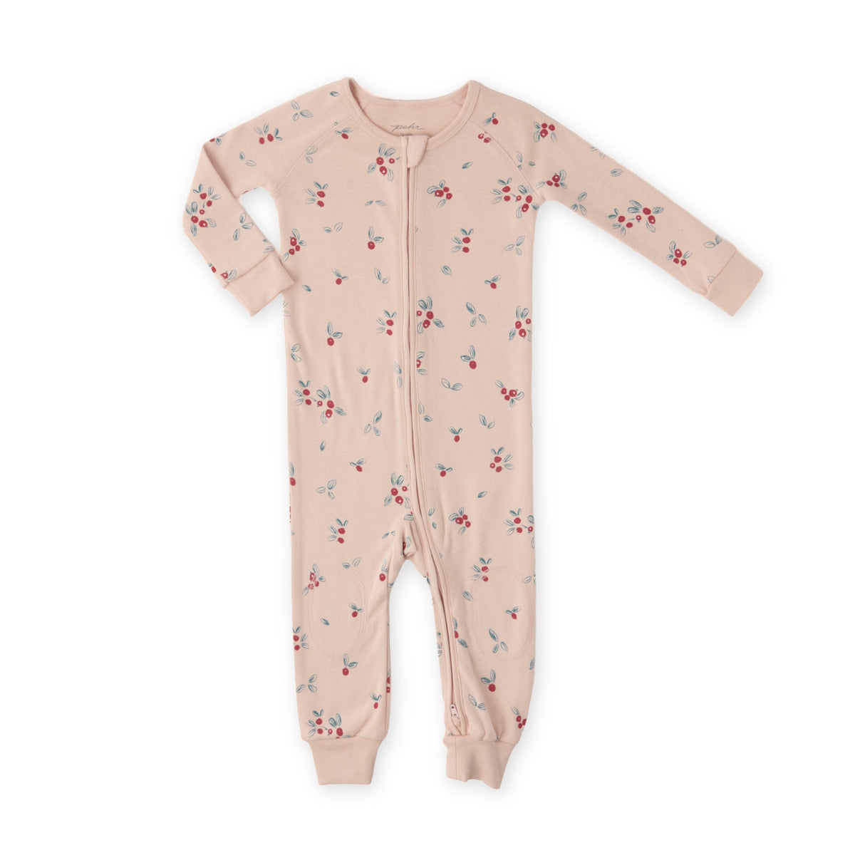 Ribbed Baby Footless Sleeper - Berry Lane- Front